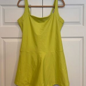 Lime Green Sleeveless Athletic Dress